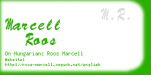 marcell roos business card